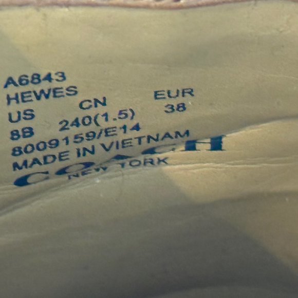 Coach Hewes ankle Booties Ginger tan color; size 8M - Picture 6 of 12